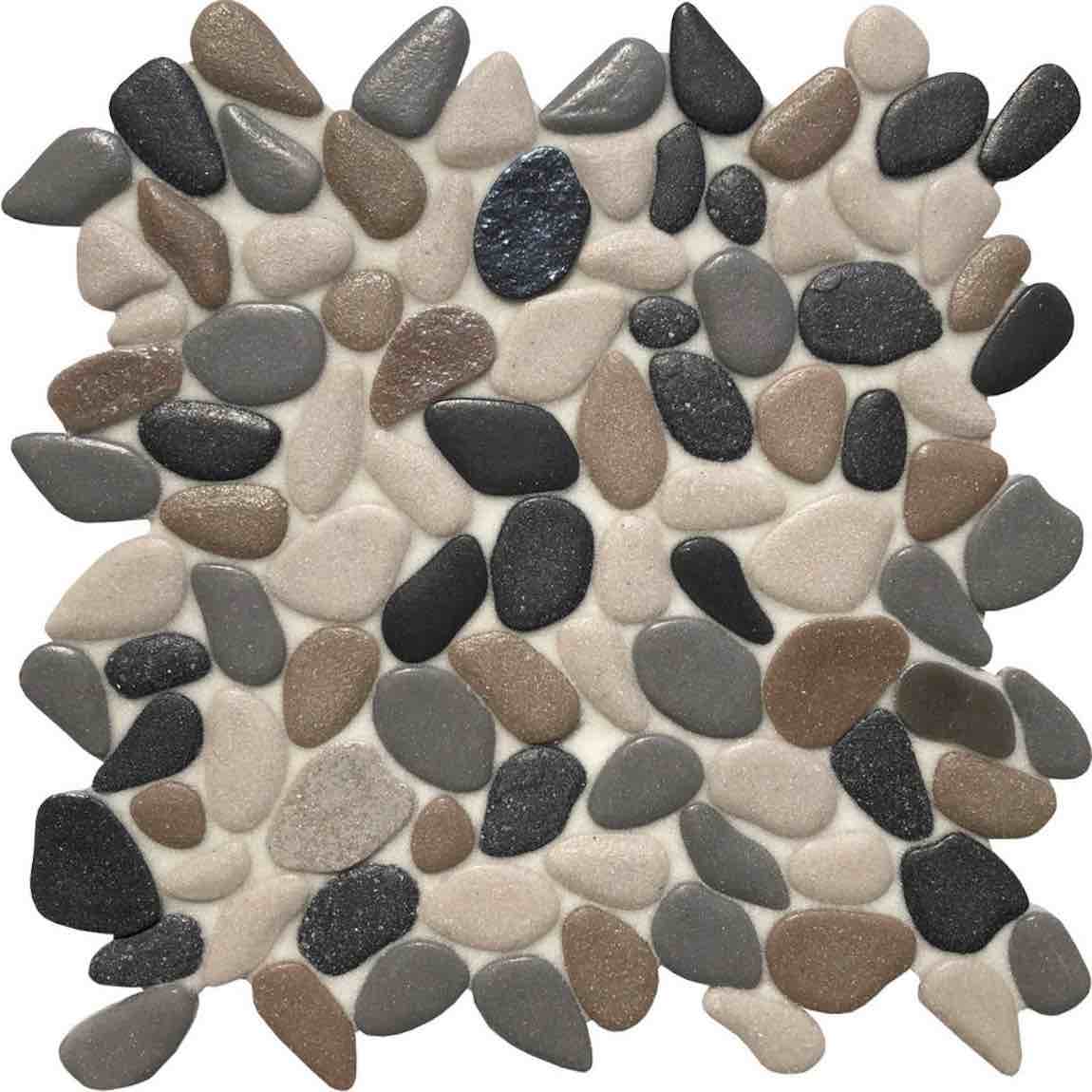 Glass Pebble Mosaic Tile Lakes