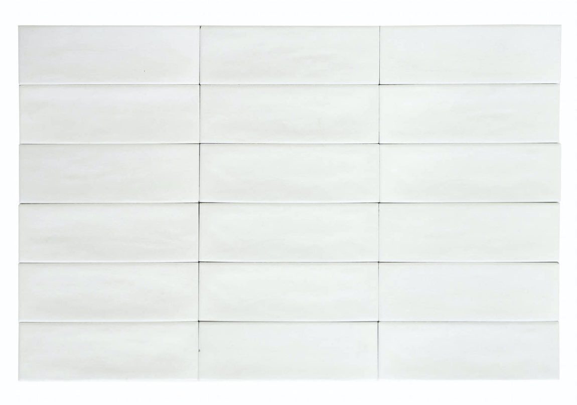 Organic Style Subway Tile White 2x6