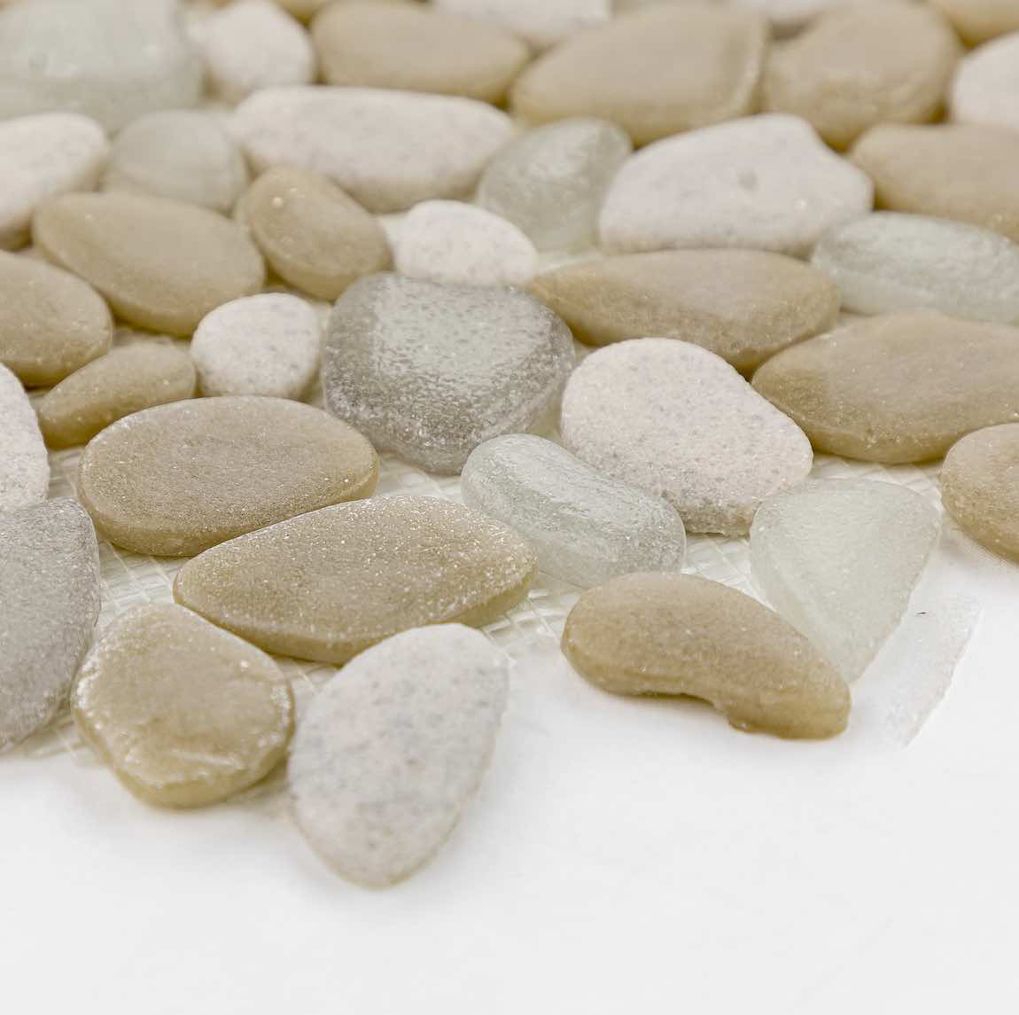 Glass Pebble Mosaic Tile Sandrock