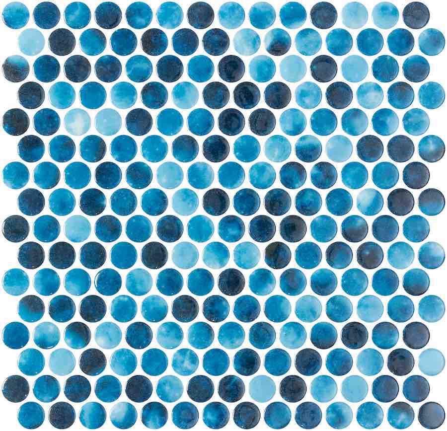 Glass Pool Mosaic Tile Seine Penny Round