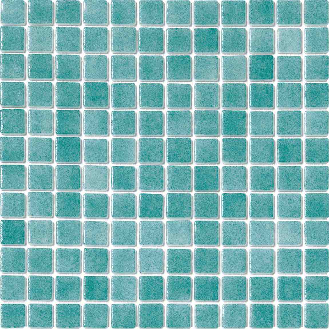 Recycled Glass Non-Slip Mosaic Tile Turquoise for swimming pools and spas