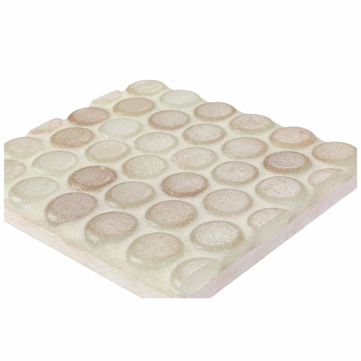 Fluid Waterway Penny Recycled Glass Tile for pools, spas, and waterlines