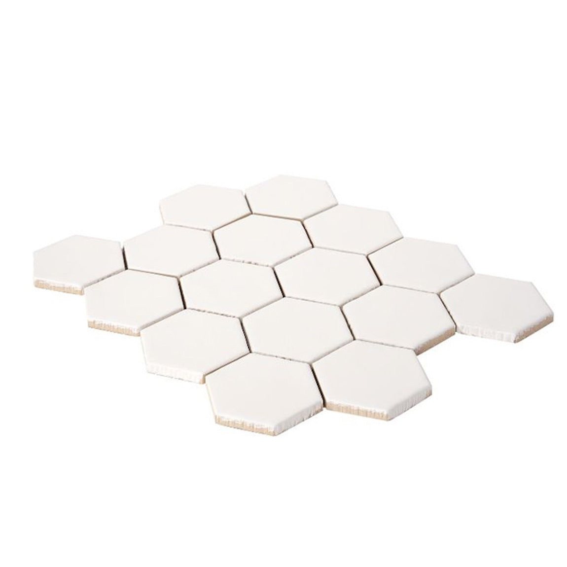 ColorClay Hexagon Tile White Matte 11x13