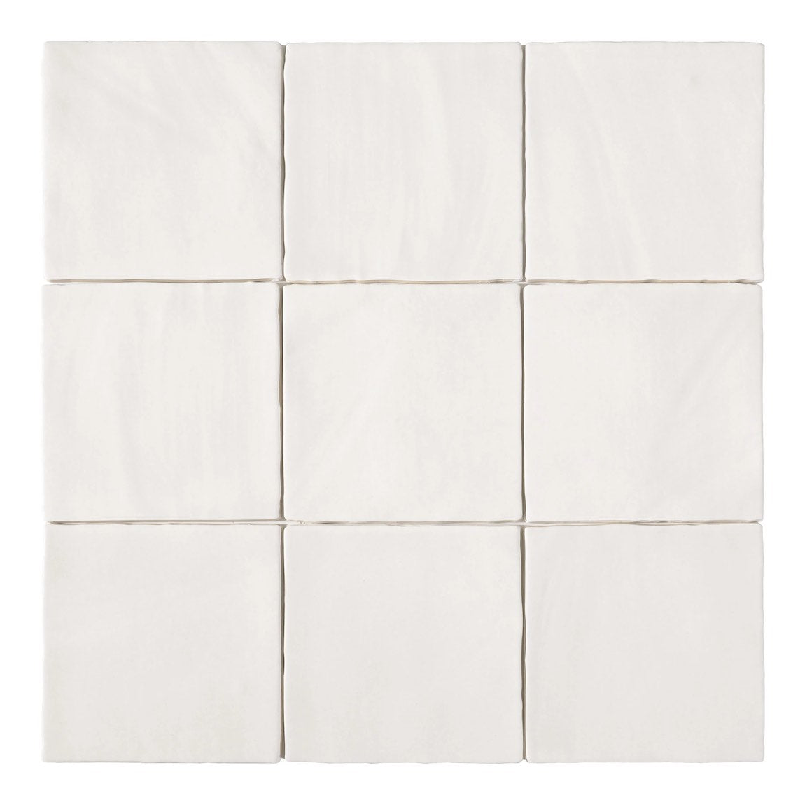 Nostalgia Ceramic Tile White Matte 6x6