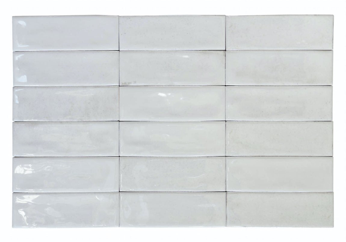 Petite Ville Subway Porcelain Tile White 2x6 for kitchen and bathroom