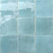 Zellij Distressed Porcelain Tile Aqua 6x6 for bathroom and shower floor and walls