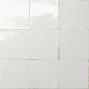 Zellij Distressed Porcelain Tile Cloud 6x6 for kitchen backsplash, bathroom, and shower