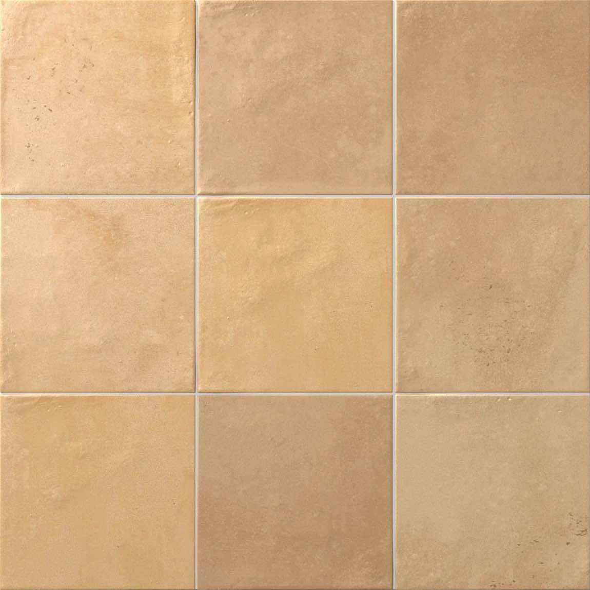 Zellij Distressed Porcelain Tile Cotto Matte 6x6 for shower and bathrooms, floors, and walls