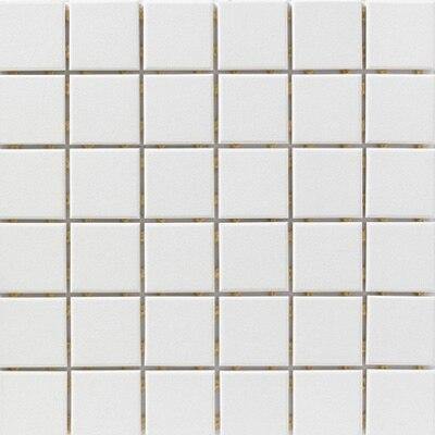 Snow White Porcelain Mosaic Tile Matte Finish 2 x 2