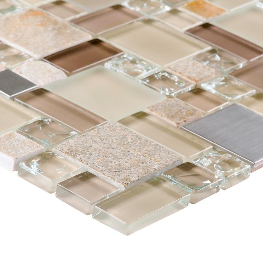 Three Elements Glass Mosaic Tile