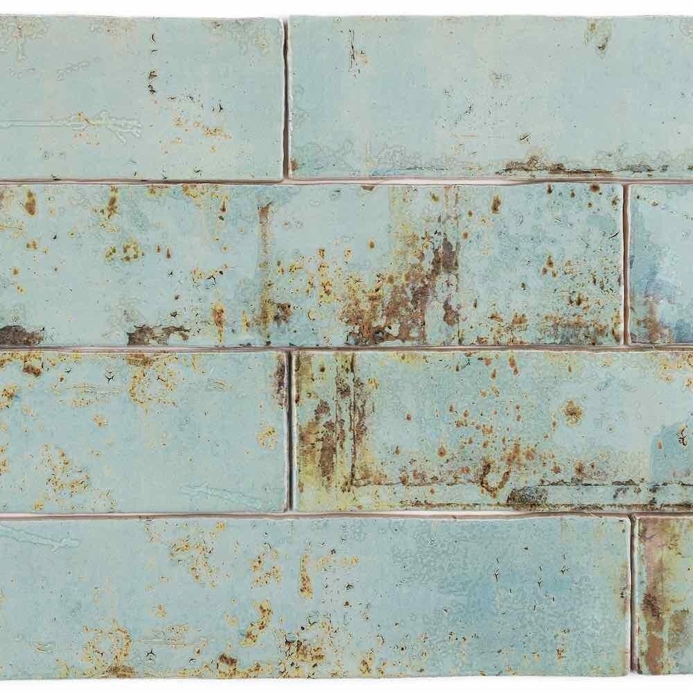 Vintage Subway Tile Aqua 3 x 12