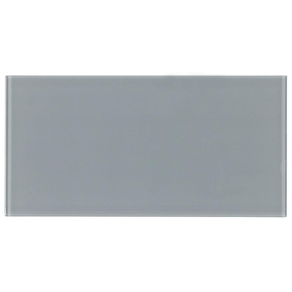 Glass Subway Tile Metropole Grey 4x8