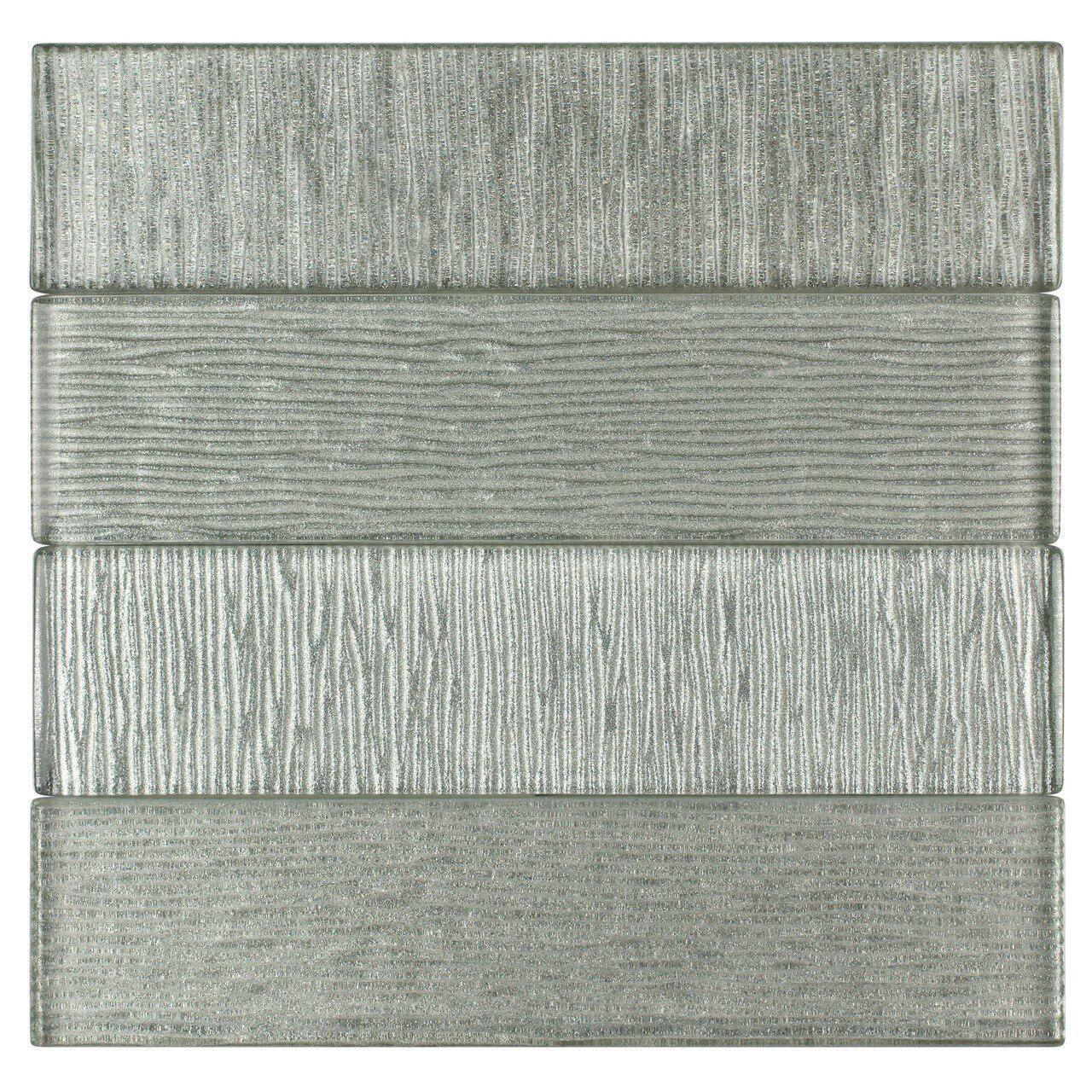 Glass Subway Tile Linen Sleet 2x8