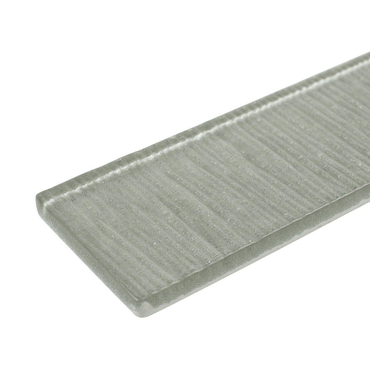 Glass Subway Tile Linen Sleet 2x8