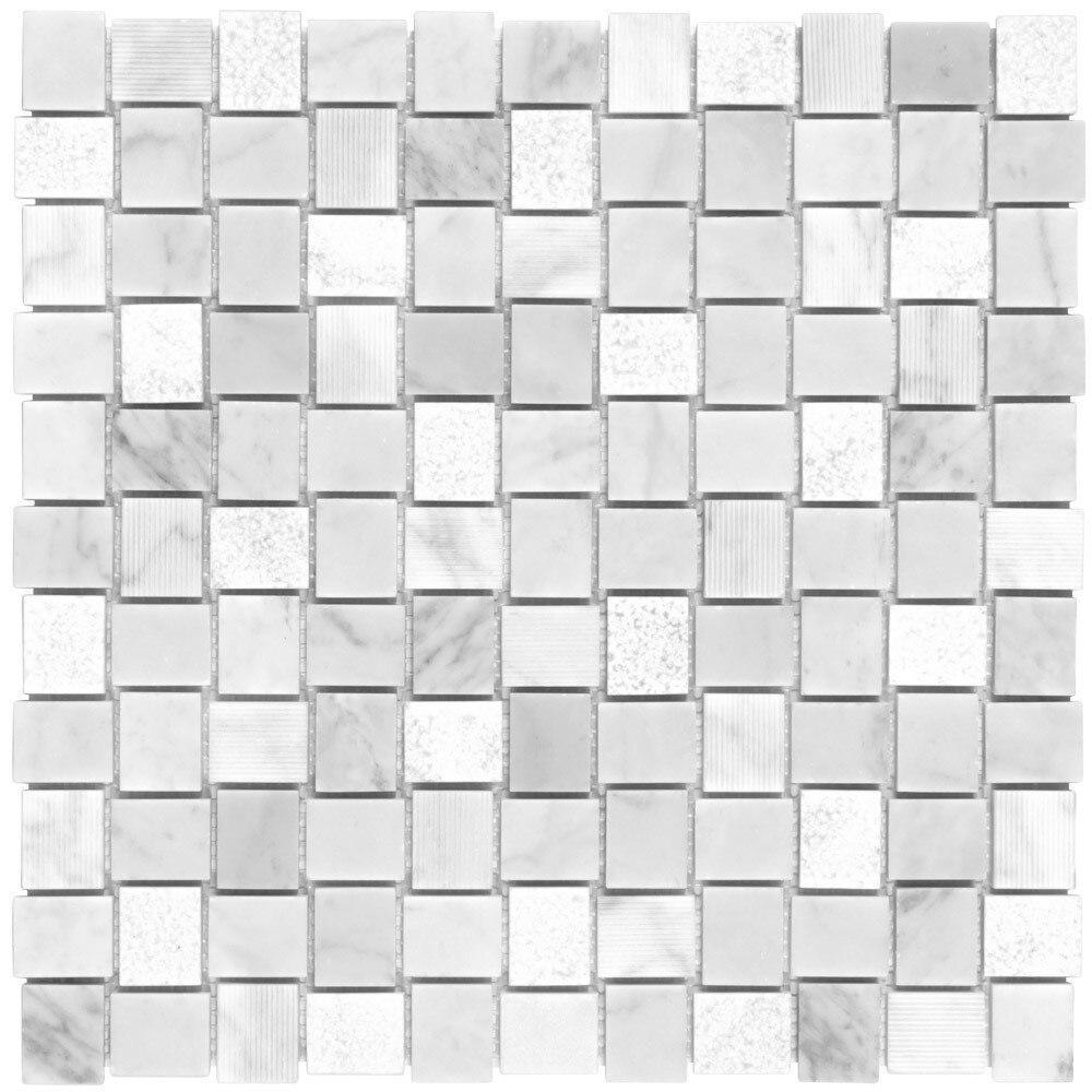 Stone Mosaic Tile Bianco Marble