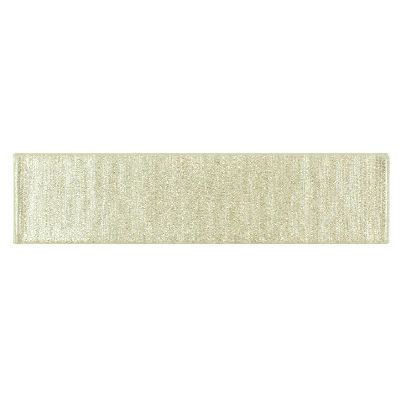 Glass Subway Tile Linen Champagne 2x8