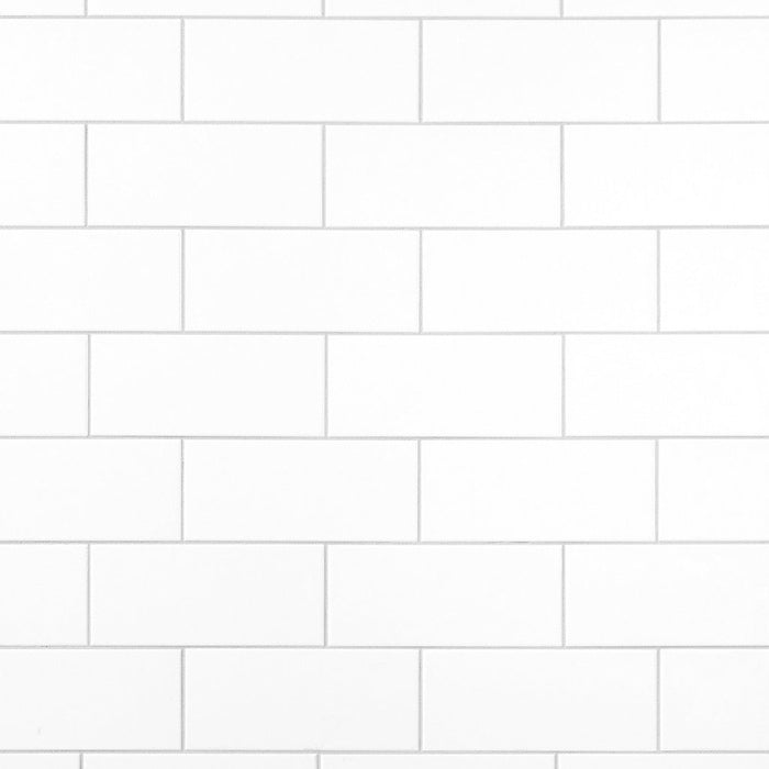 Subway Tile Ceramic White Glossy 3x6