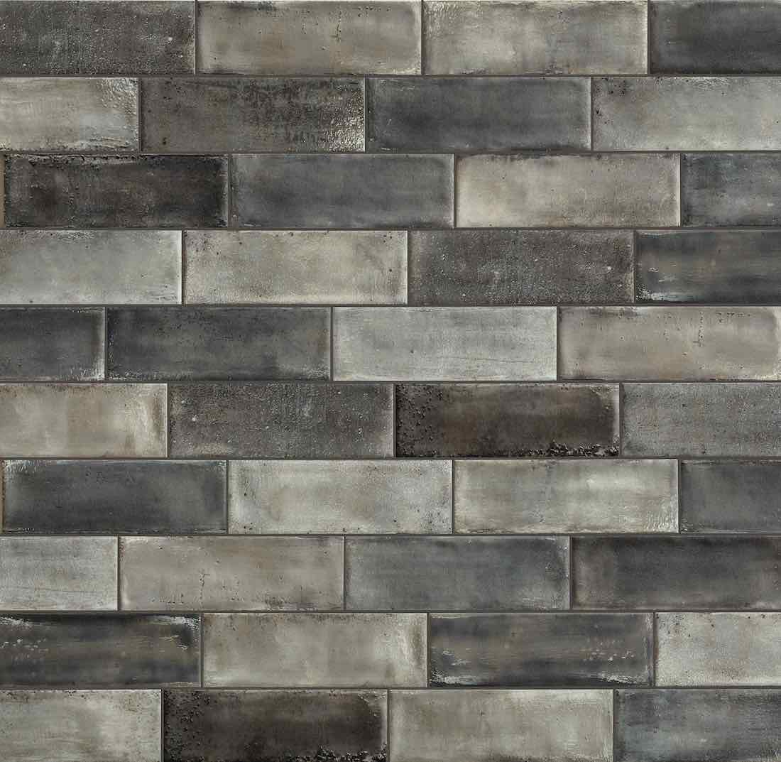 Porcelain Subway Tile Washed Blend Matte 4x12