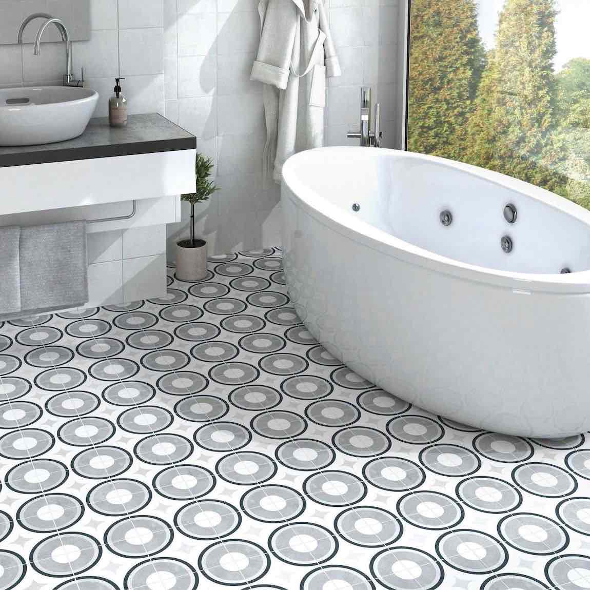 Patterned Porcelain Tile Sphere 8x8