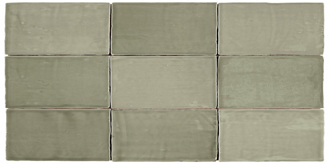 Coastal Green 2.5x5 Ceramic Subway Tile