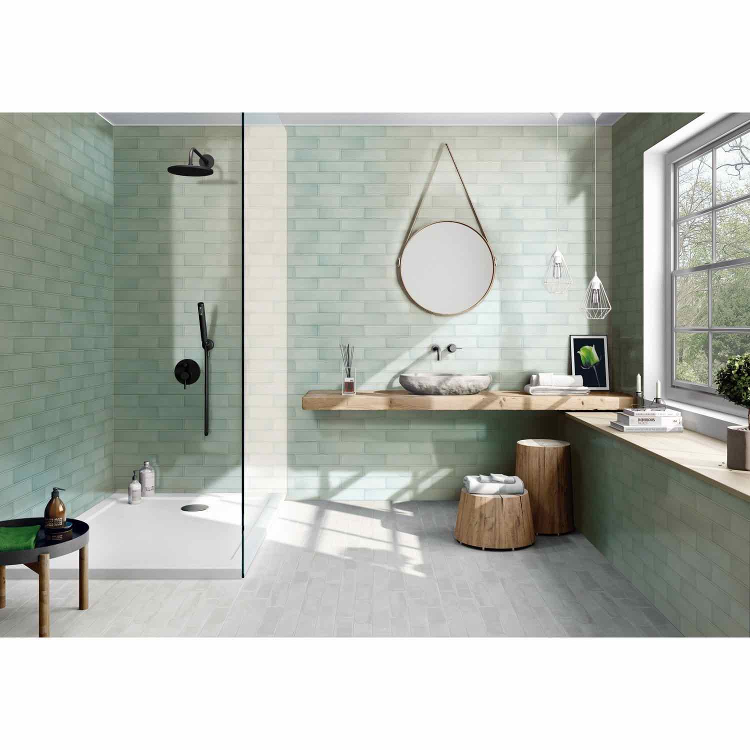 Sea Salt Ceramic Subway Tile 3x12