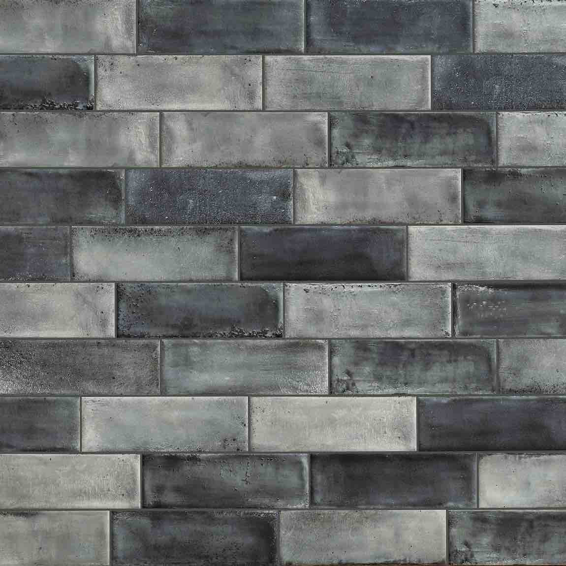 Porcelain Subway Tile Washed Diesel Matte 4x12 for kitchen backsplash, bathroom, shower floor and walls