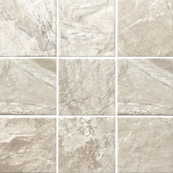 Earth White Porcelain Pool Tile 6x6