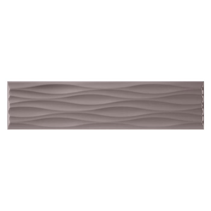 Elegance Storm Glossy Ripple Deco Tile 4x16 for kitchen backsplash, bathroom, and shower walls