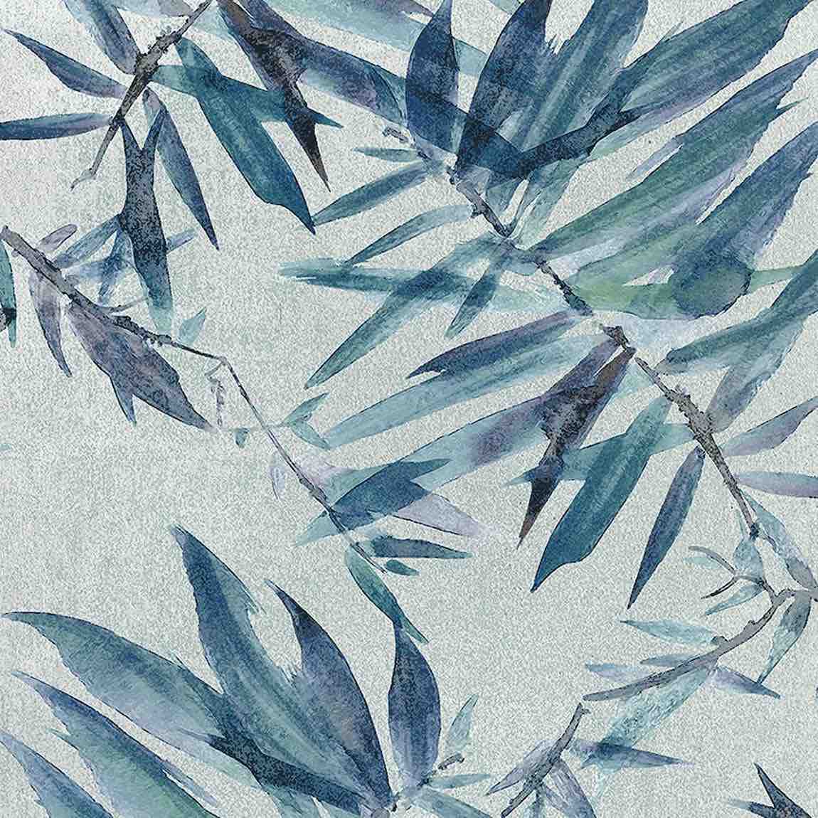 Floral Porcelain Tile Blue Petals 6x6 for bathroom, shower, floor, and wall