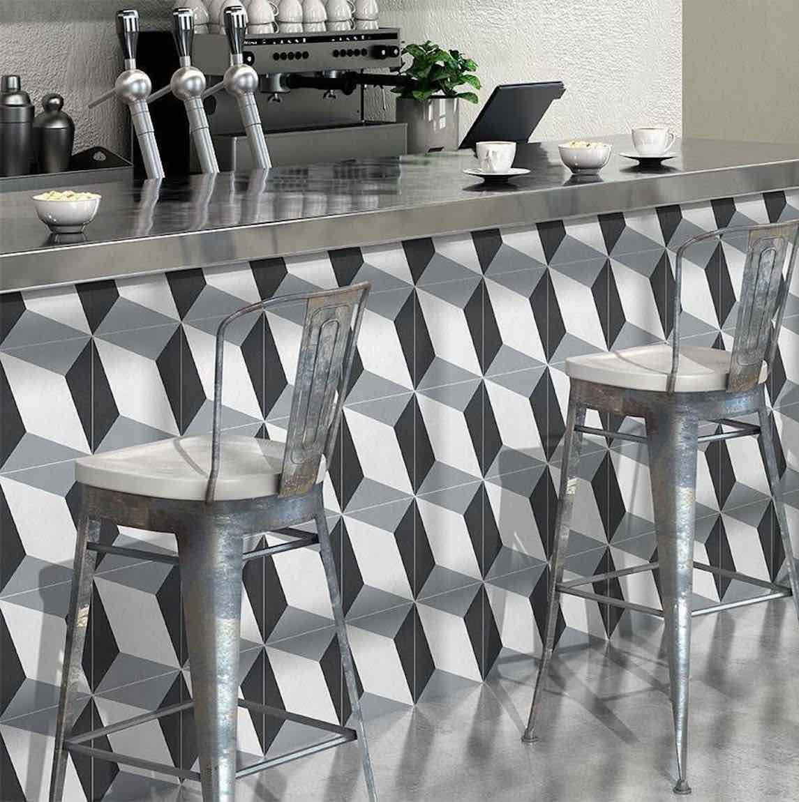 Patterned Porcelain Tile Form 8x8