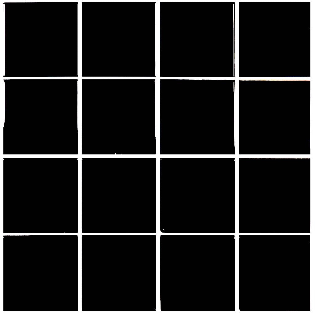 Glass Mosaic Tile Minimalistic Black 3x3