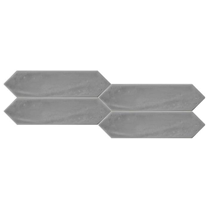 Gray Glossy 3x12 Picket Ceramic Wall Tile