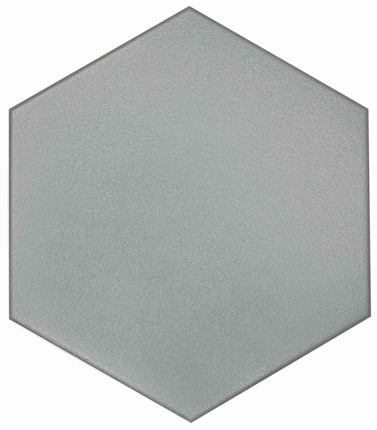 Minimalistic Hexagon Tile Grey 8x9