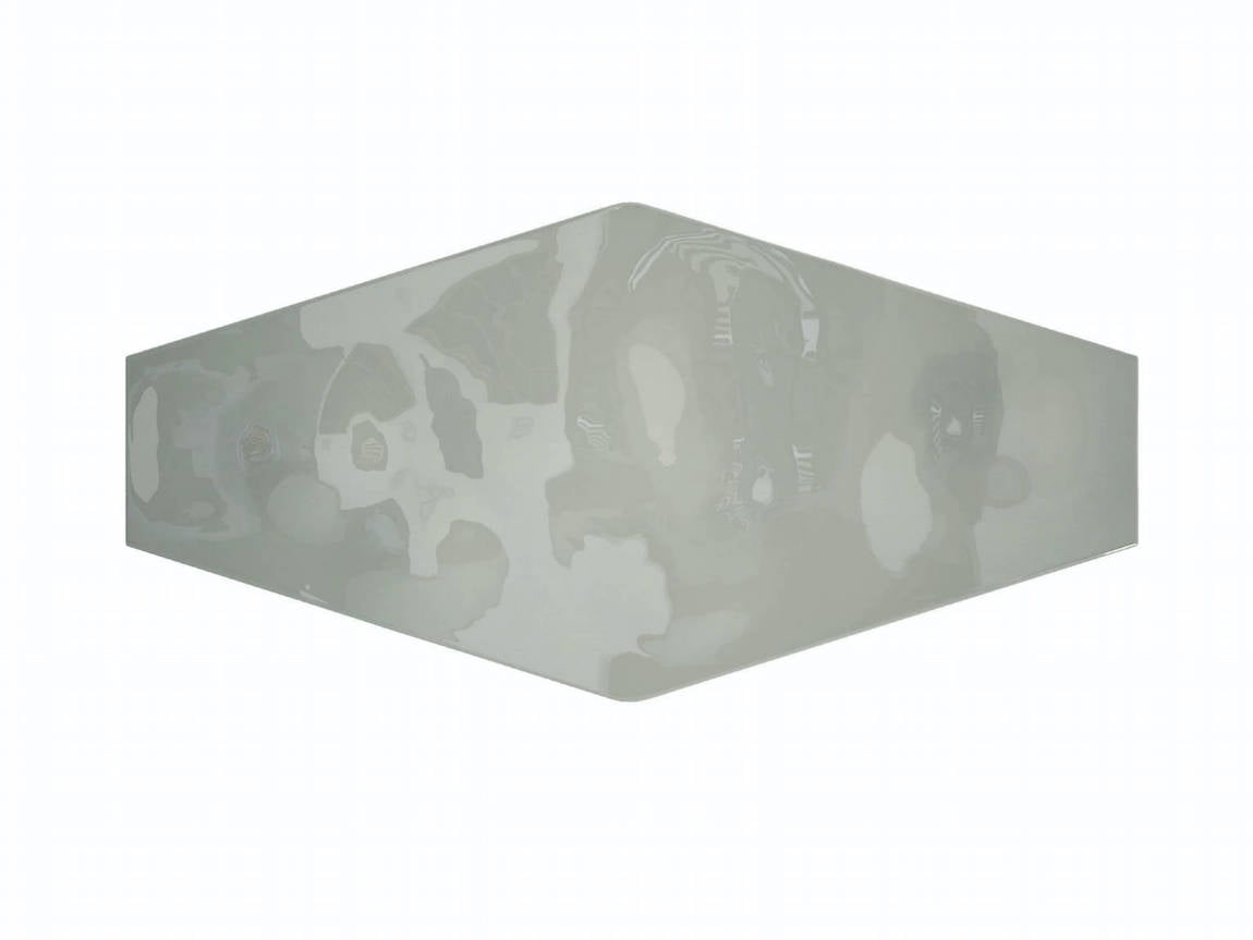 Hexagon Tile Glossy Grey 4x8 Long