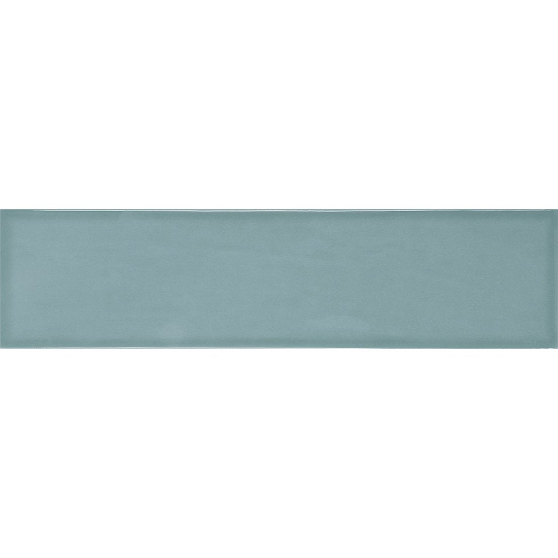 Home Antique Aqua 3x12 Ceramic Bullnose Tile to finish the edge of backsplash, bathroom, or shower wall.