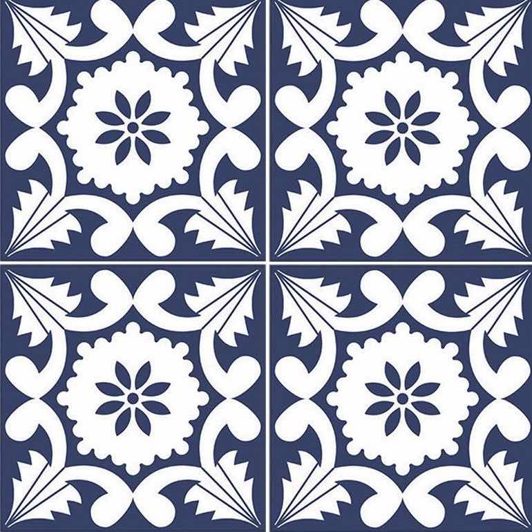 Iberian Patterned Porcelain Tile 6x6