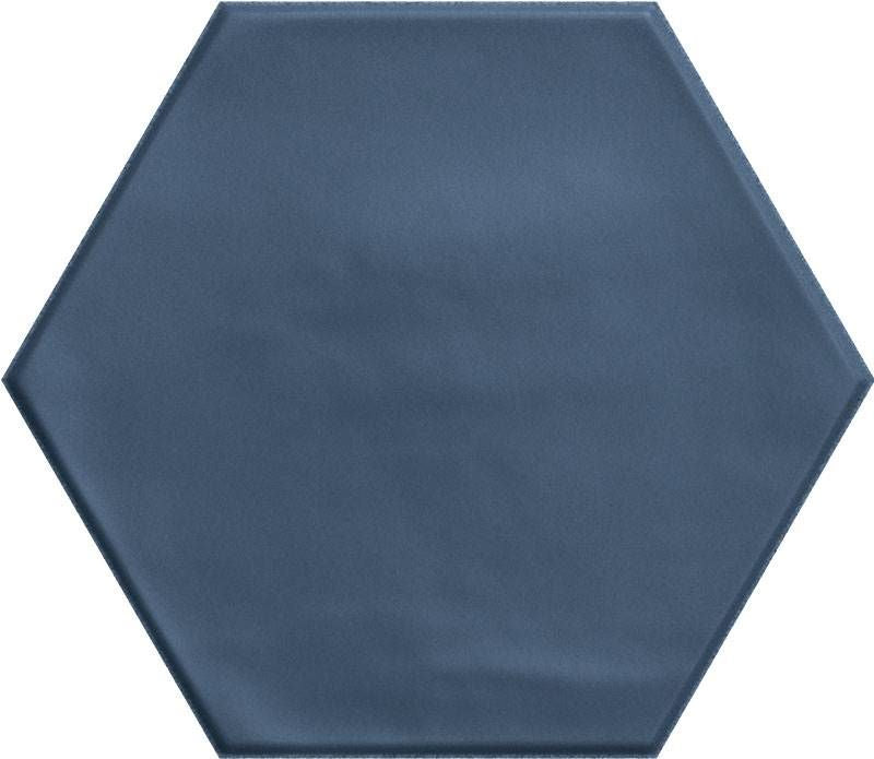 Magnolia Hex Navy Blue Matte Porcelain Tile 6x7