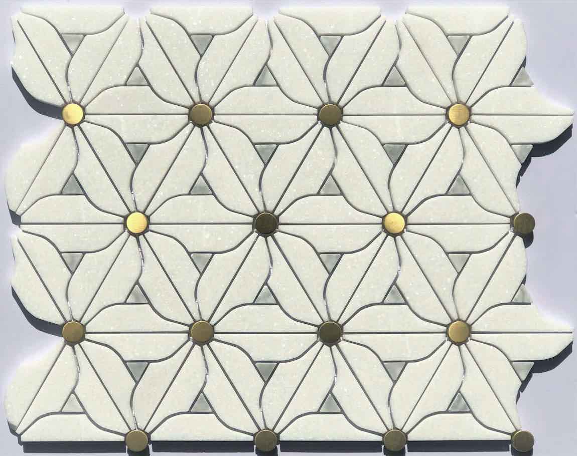 Marble Mosaic Tile Magnolia White