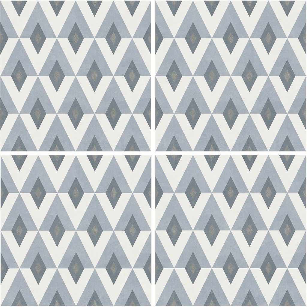 Miami Patterns Diamond Porcelain Pool Tile 6x6 for the swimming pool and spa