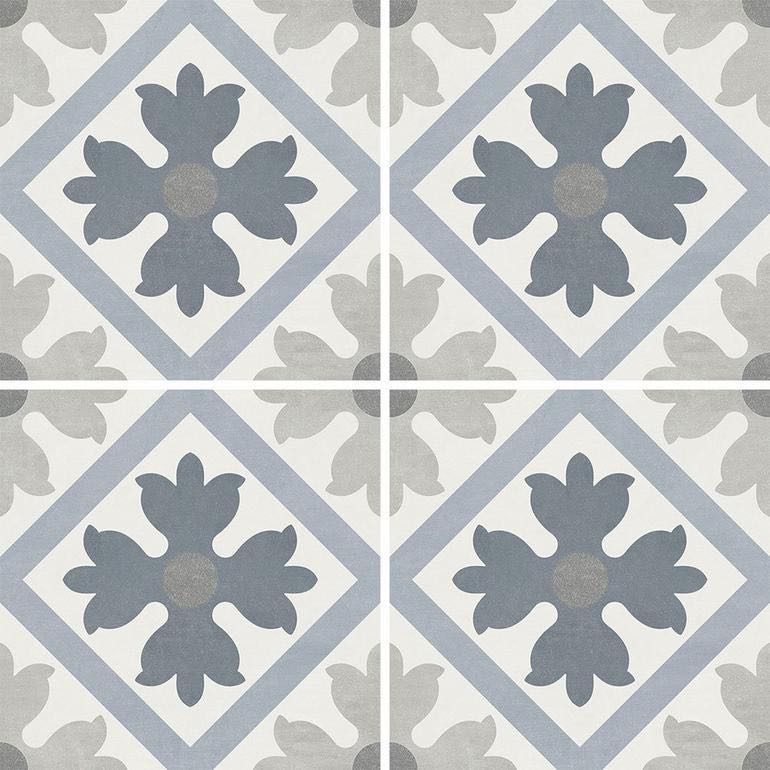 Miami Patterns Flower Porcelain Pool Tile 6x6