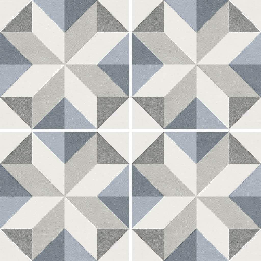 Miami Patterns Star Porcelain Pool Tile 6x6