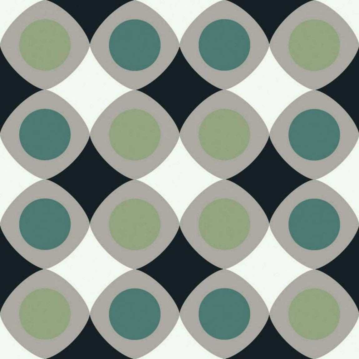 Modern Patterned Porcelain Tile Joy Mint 8x8