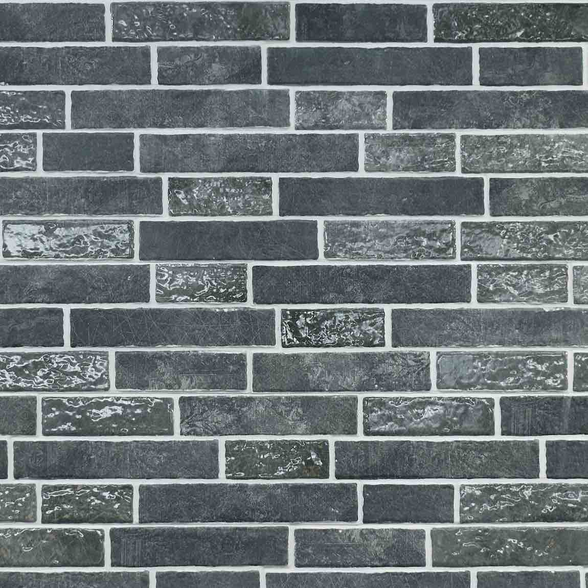 Urban Brick Porcelain Tile Mulberry 6x15 for fireplaces, kitchen backsplash, and bathrooms