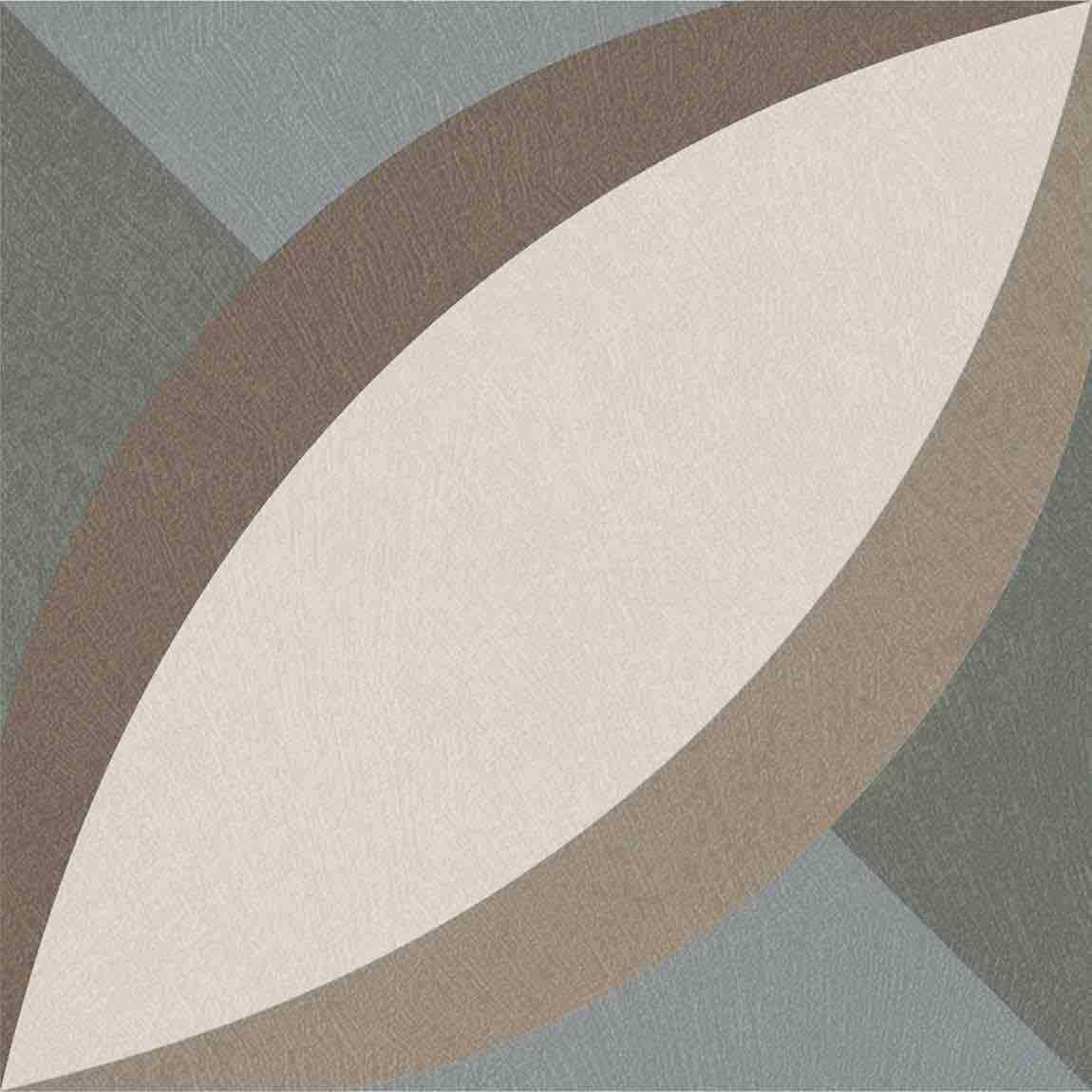 Patterned Porcelain Tile Cement Elliptical 8x8