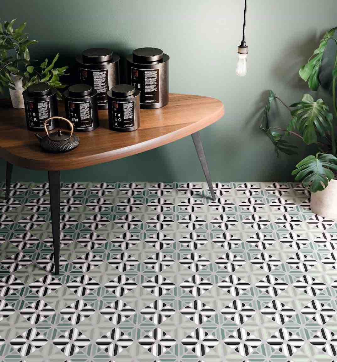 Modern Patterned Porcelain Tile Cool Summer 8x8