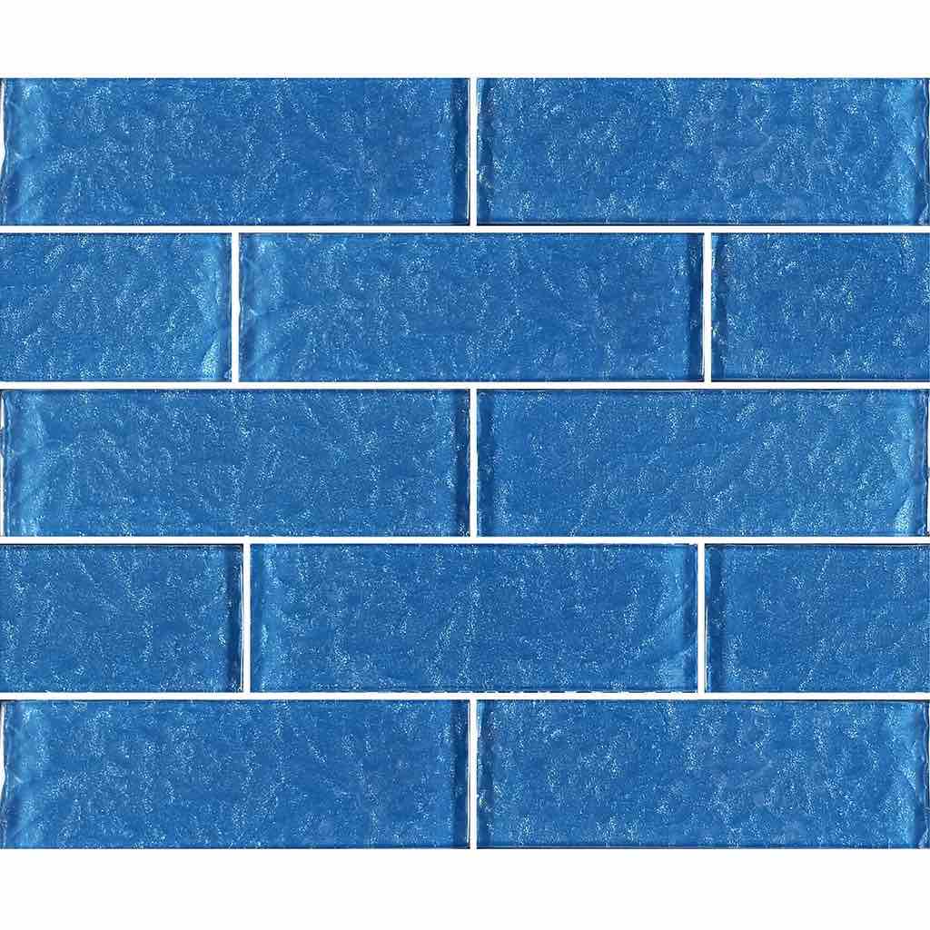 Surfaced Glass Tile Blue 2x6