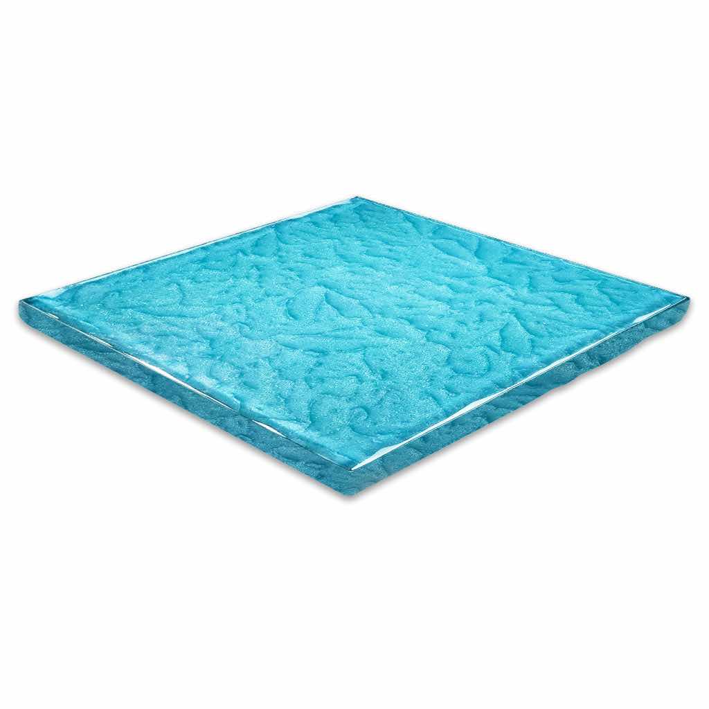 Surfaced Glass Tile Turquoise 6x6