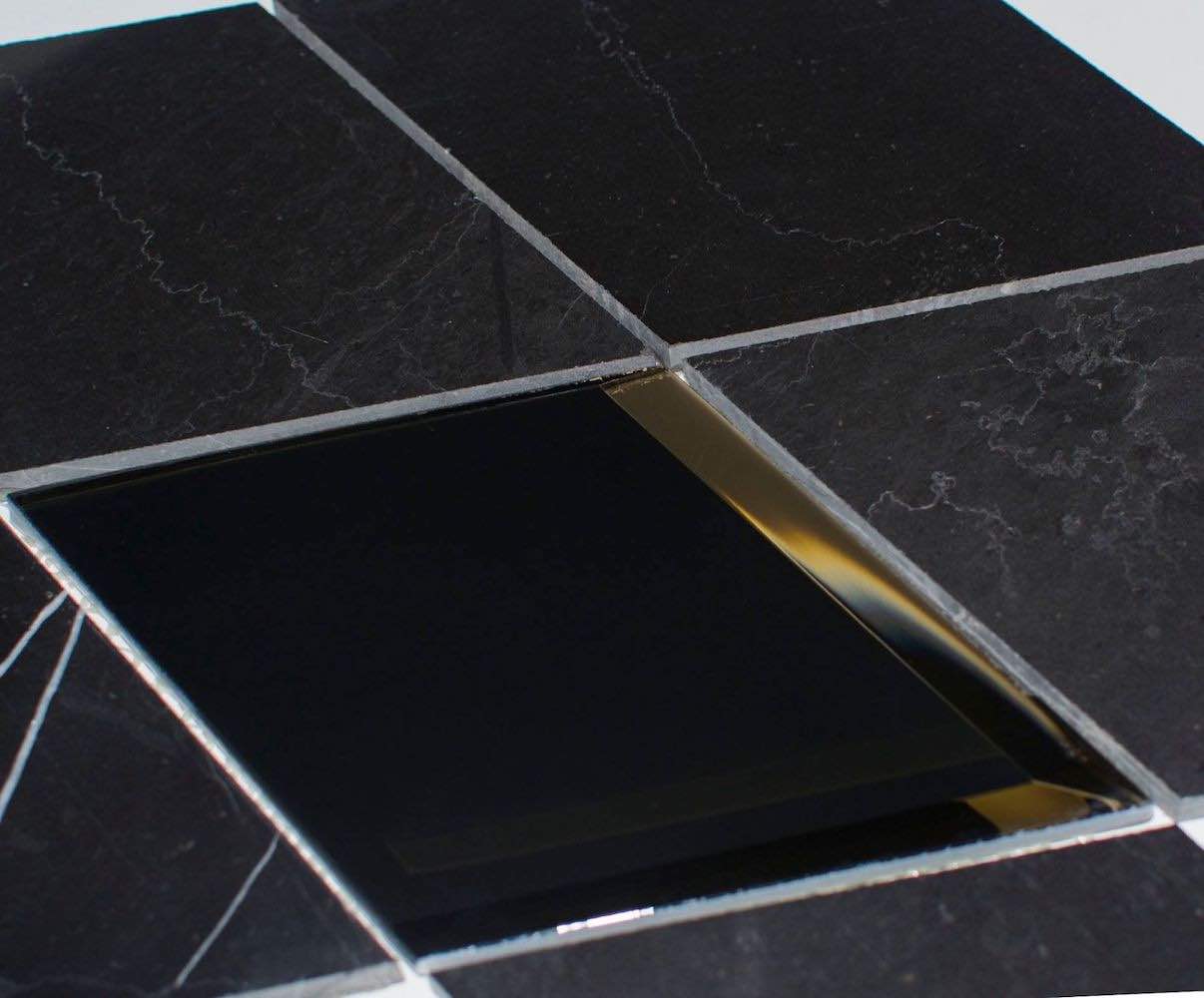 Waterjet Diamond Black Mosaic Tile